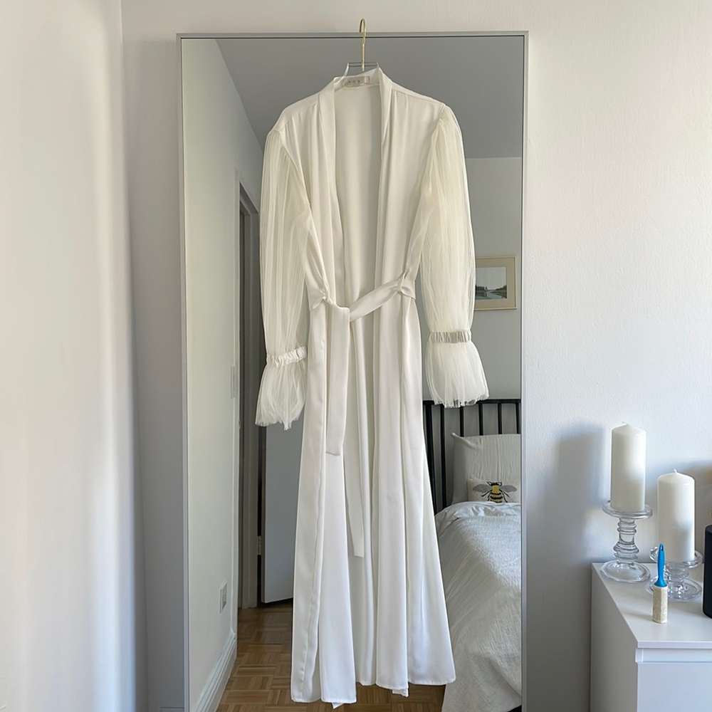 White Bridal Robe